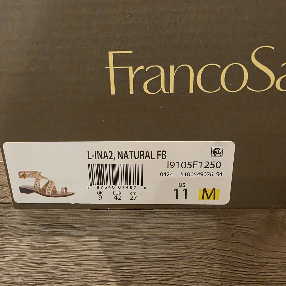 Franco Sarto Ina 2 Sandals in Natural Raffia - Picture 10 of 10